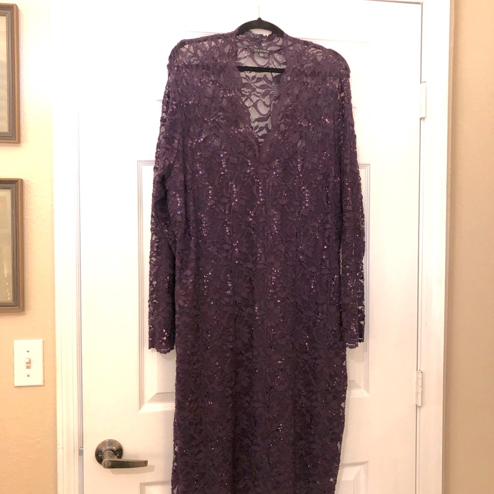 Beautiful deep purple lace dress